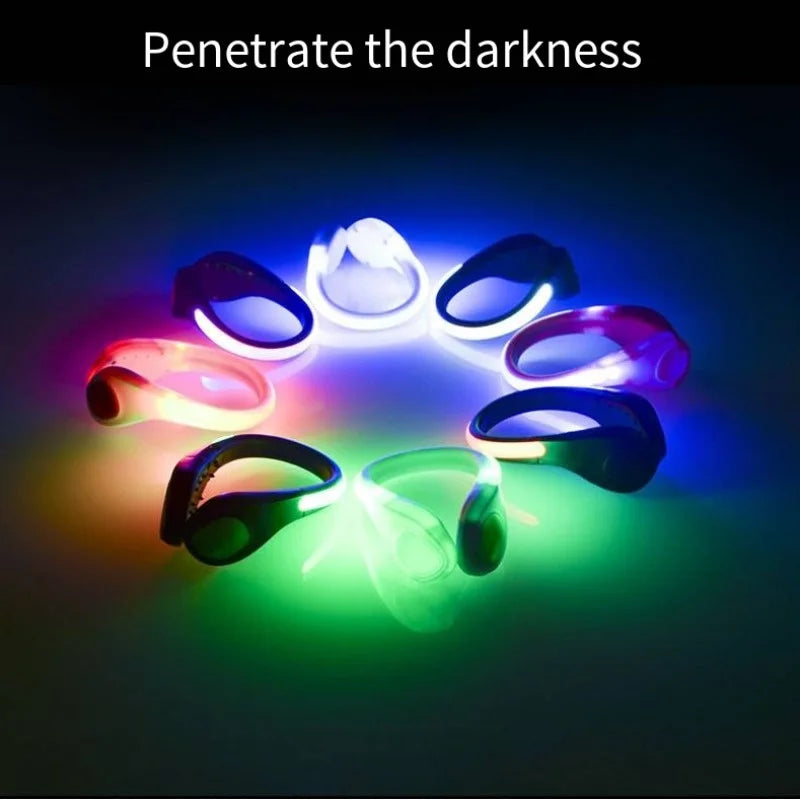 LED Shoe Clip Light - RGB Running & Cycling Safety Warning Lamp