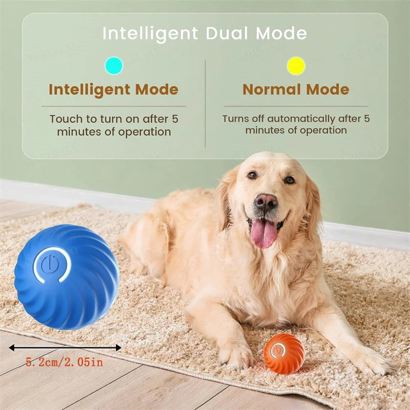 Interactive Dog Toy Ball - USB Automatic Moving Bouncing Toy