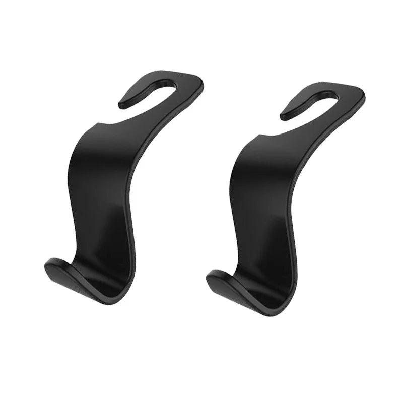 Car Seat Headrest Hook - 4Pcs Carbon Fibre Organizer Hanger