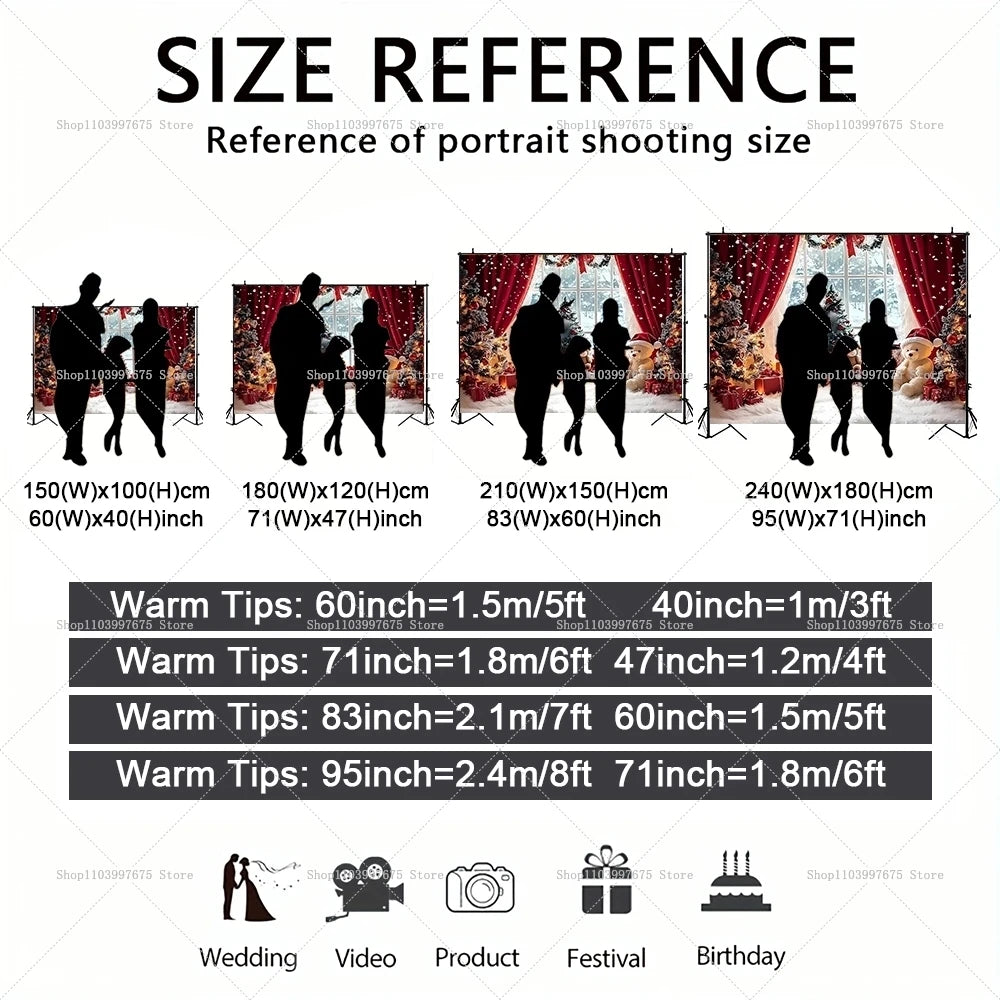 Christmas Photography Backdrops - Snowman Wonderland Decor