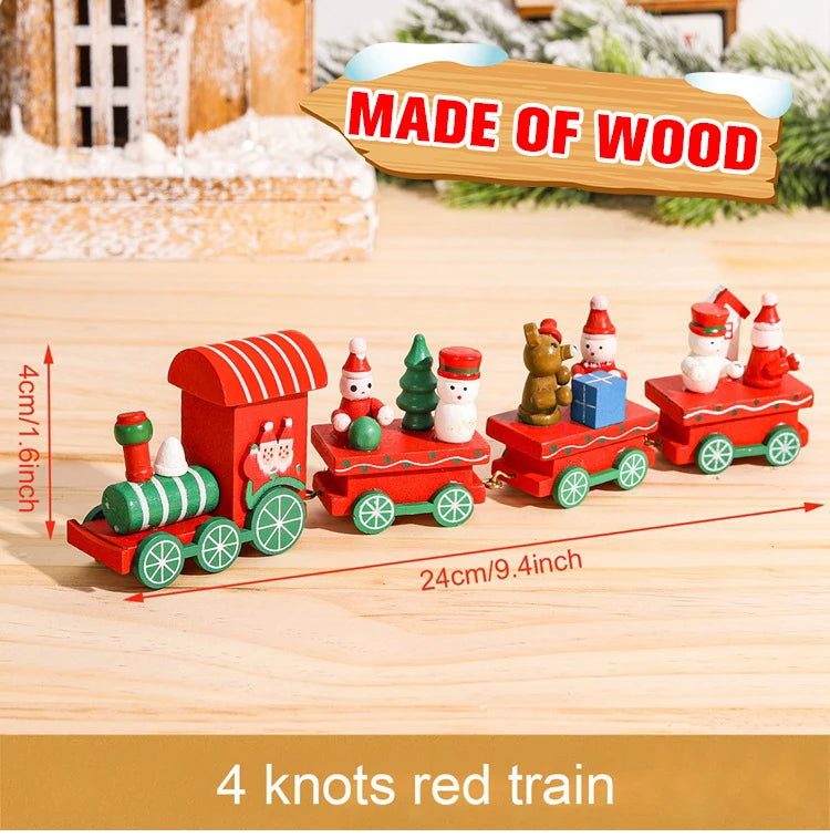 Christmas Train Decoration - Merry Xmas Ornament & Gift