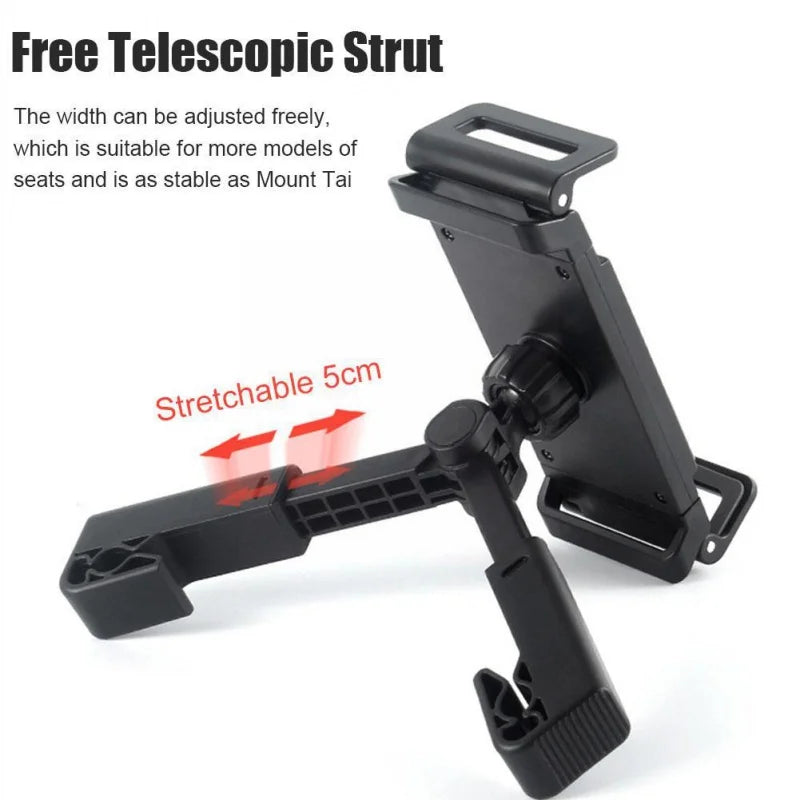 Car Headrest Tablet Mount - 360-Degree Rotating iPad Stand