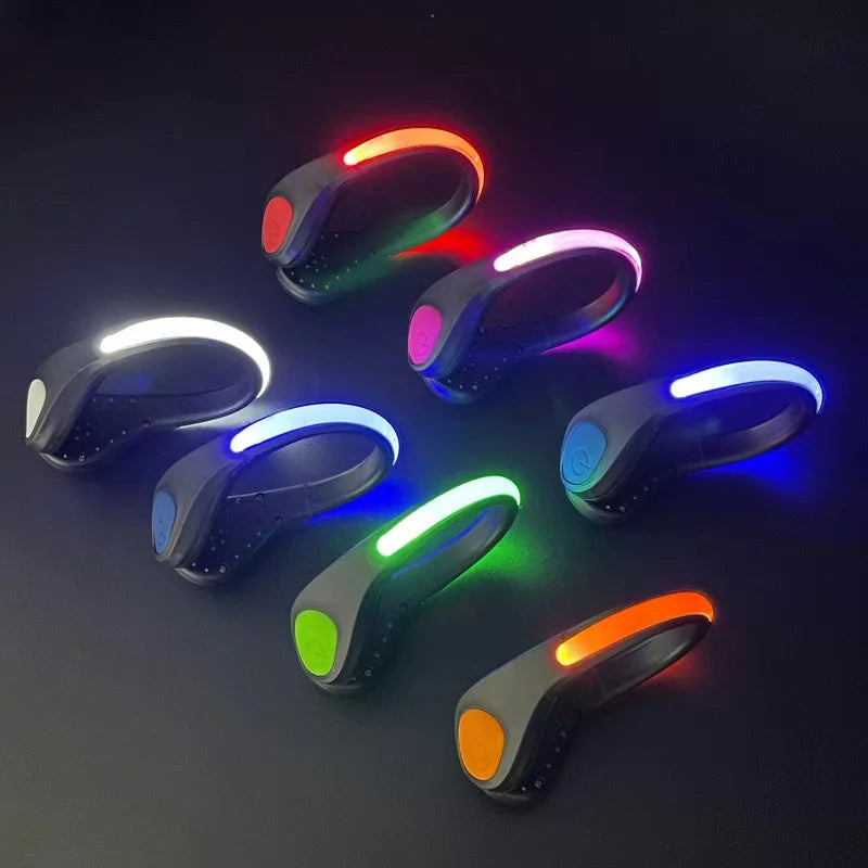 LED Shoe Clip Light - RGB Running & Cycling Safety Warning Lamp