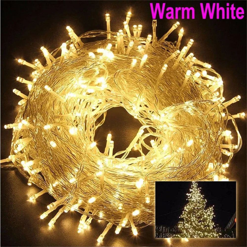 Christmas String Fairy Lights - 8 Modes LED Holiday Decor