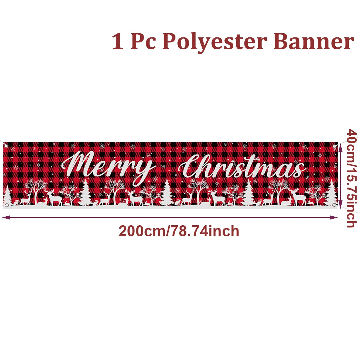 Christmas Outdoor Banner - Merry Christmas Decorations 2026