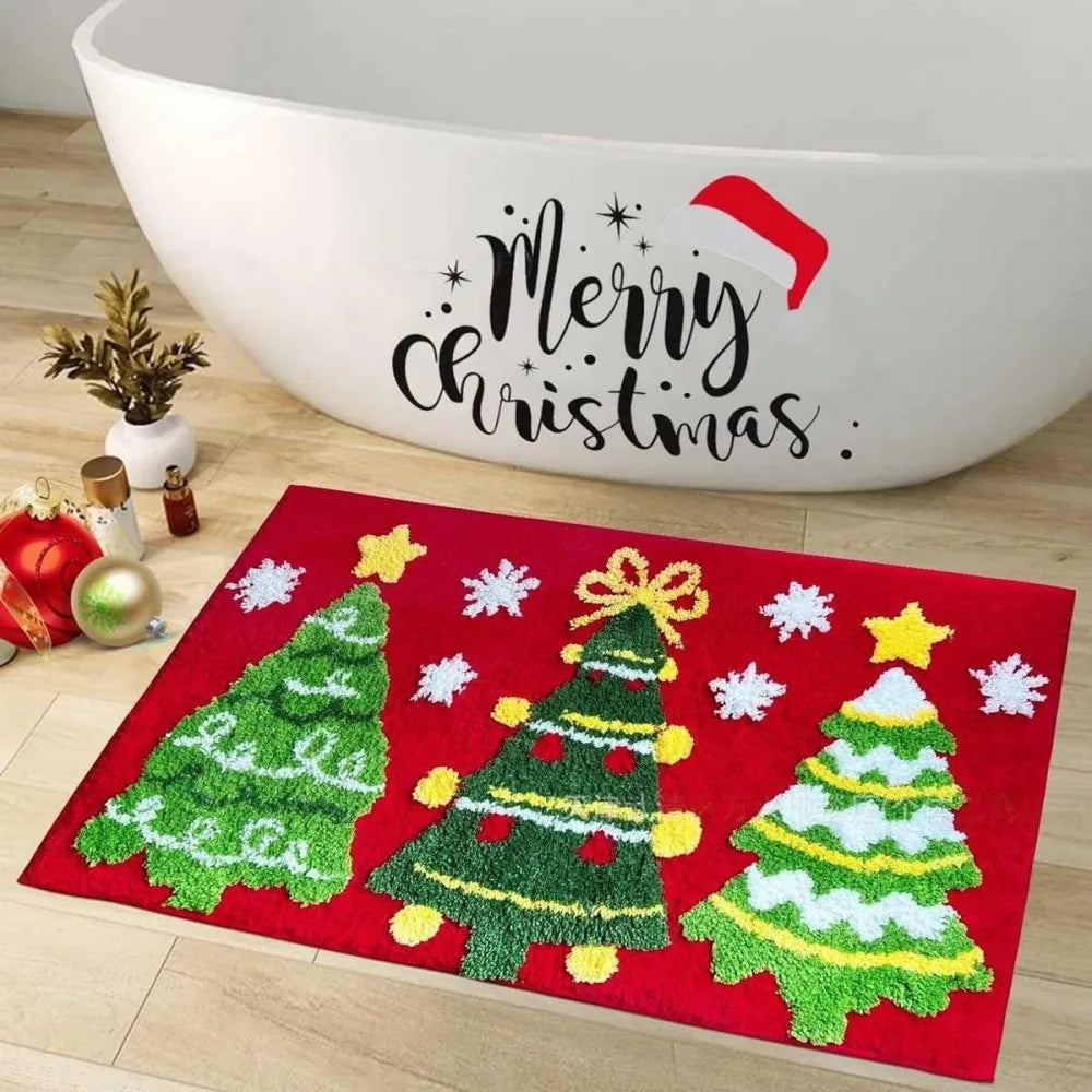 Christmas Plush Carpet - Non Slip Holiday Home Decor