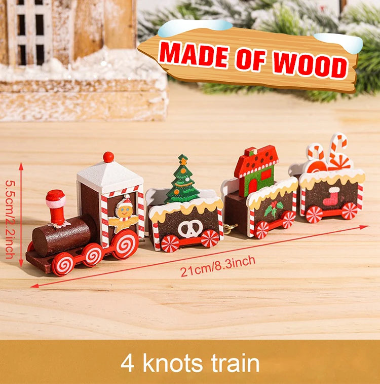Christmas Train Decoration - Merry Xmas Ornament & Gift