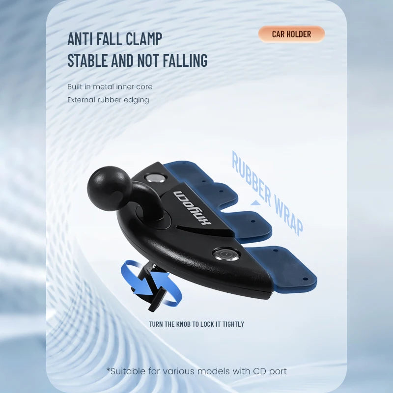 Car CD Slot Tablet Mount - Universal 4-13 Inch Holder