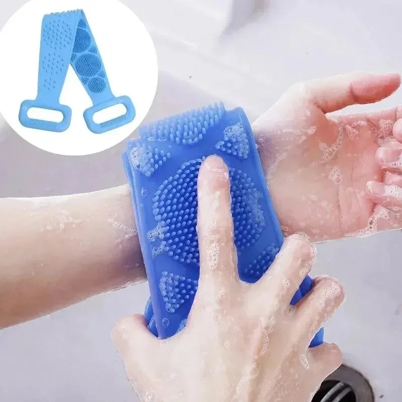 Silicone Back Scrubber - Exfoliating Massage Shower Belt