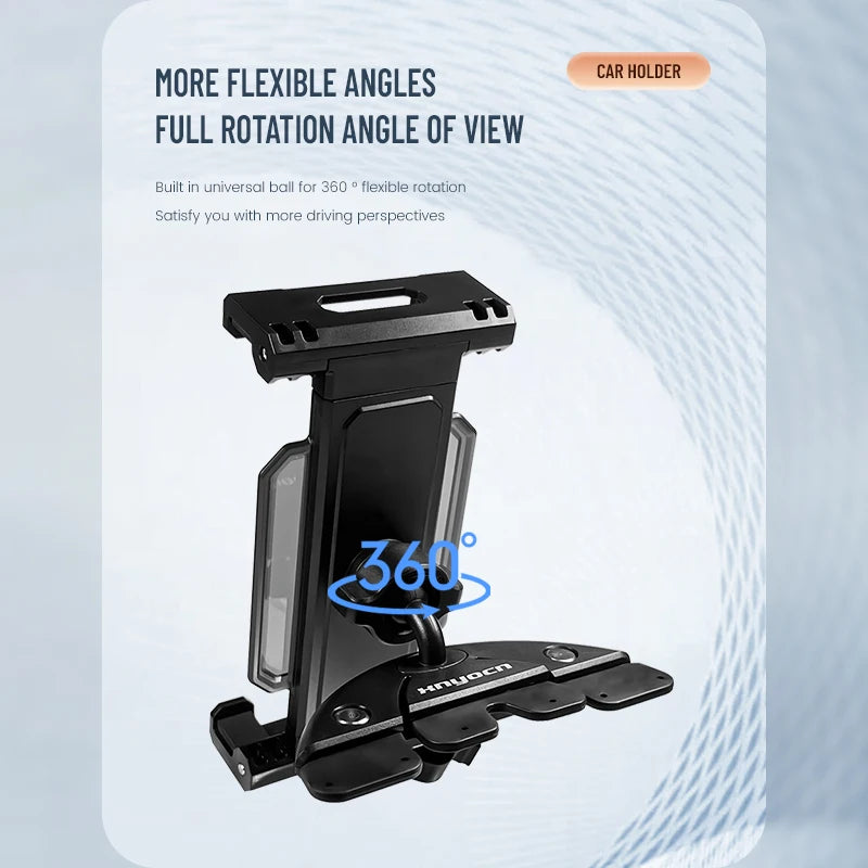 Car CD Slot Tablet Mount - Universal 4-13 Inch Holder