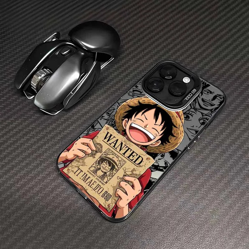 One Piece Phone Case - Luffy Wanted Notice Anti-Fall Cover