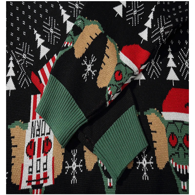 Ugly Christmas Sweater - Funny Santa Elf Pullover Top