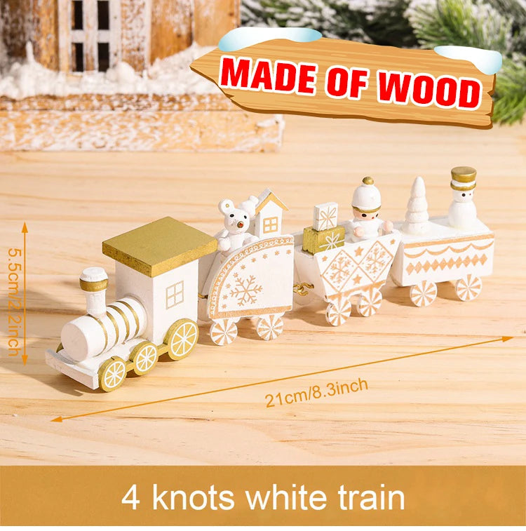 Christmas Train Decoration - Merry Xmas Ornament & Gift
