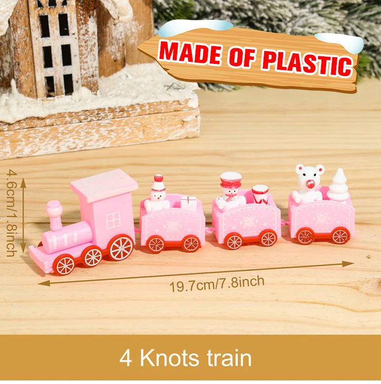 Christmas Train Decoration - Merry Xmas Ornament & Gift