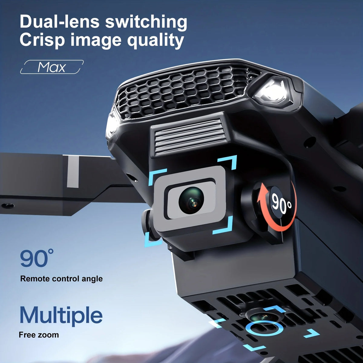 E88 PRO MAX Foldable Drone - 8K Dual Camera Quadcopter