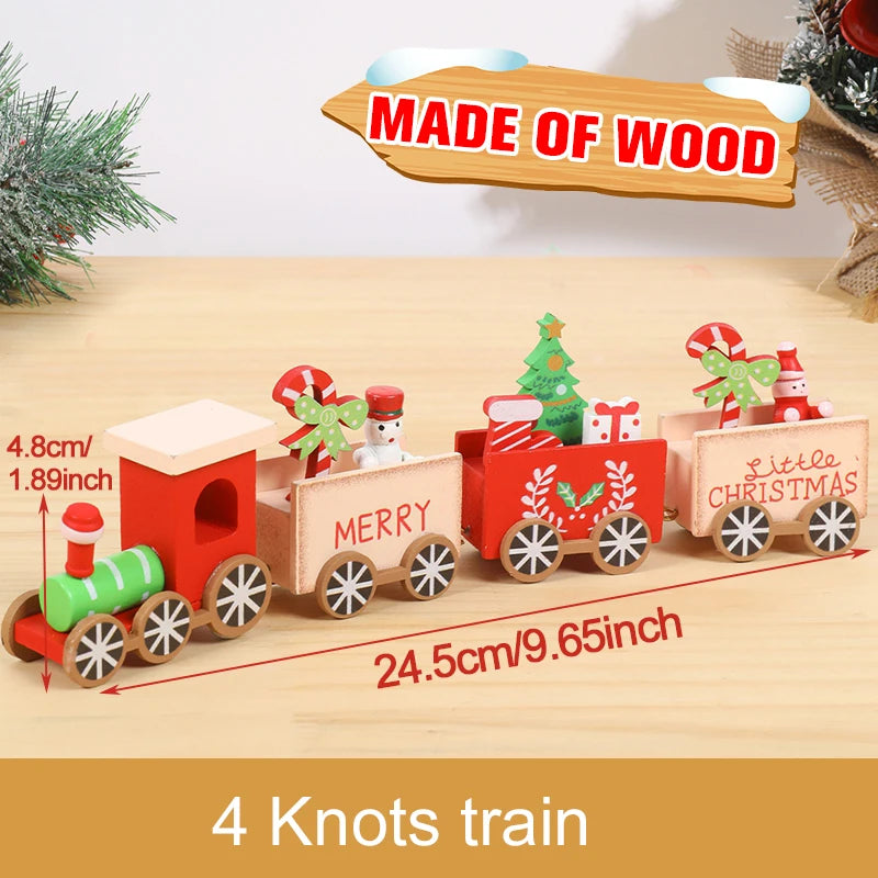Christmas Train Decoration - Merry Xmas Ornament & Gift