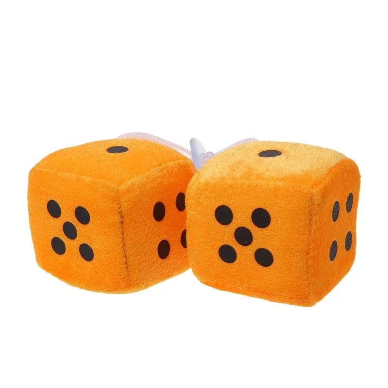 Fuzzy Dice For Car - Rear View Mirror Hanging Decoration
