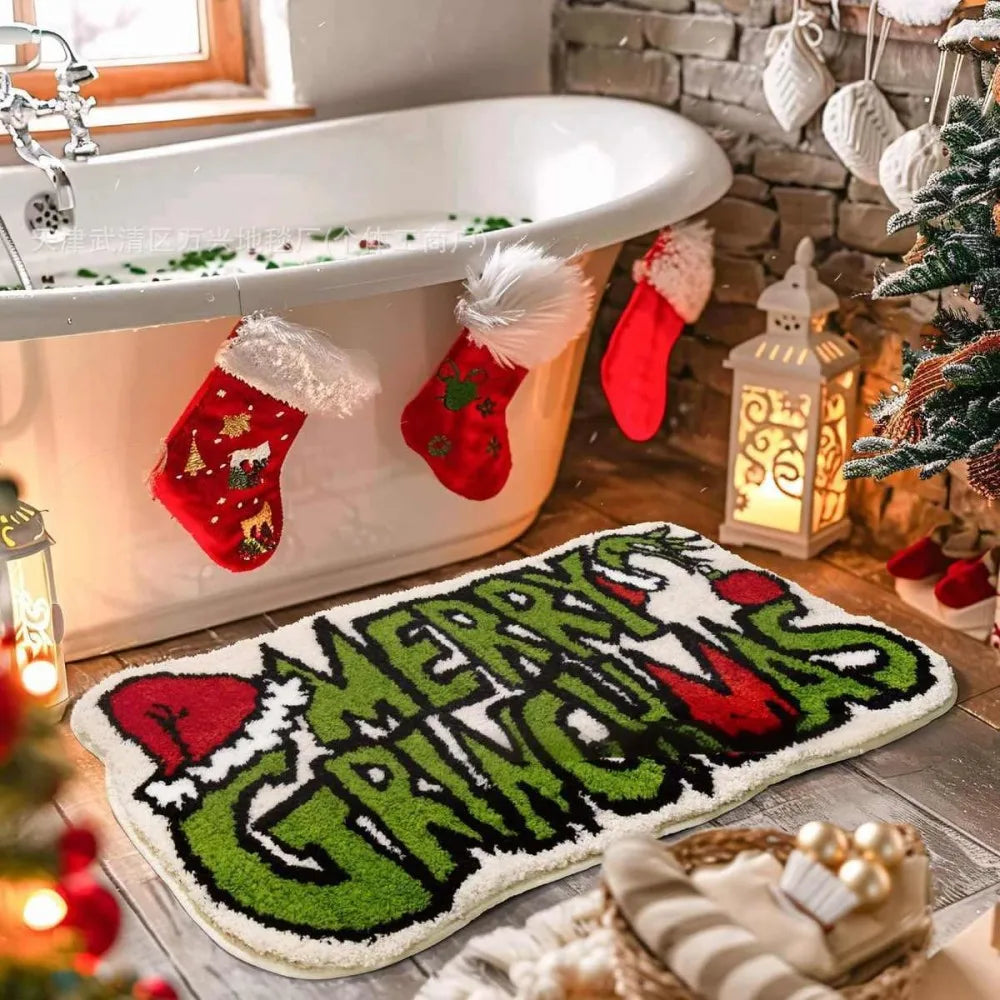 Christmas Plush Carpet - Non Slip Holiday Home Decor