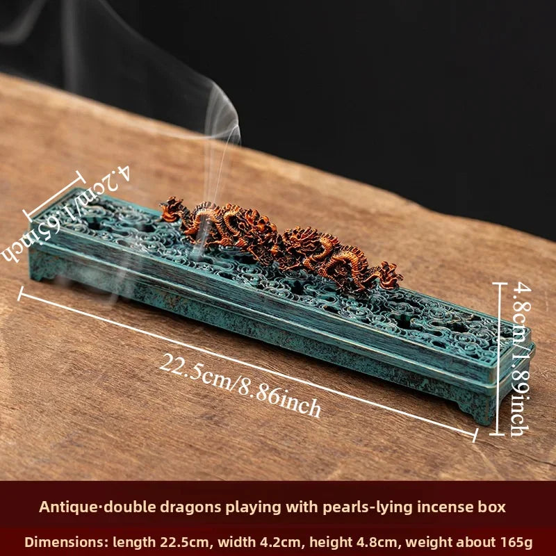 Vertical Incense Burner - Square Alloy Aromatherapy Holder