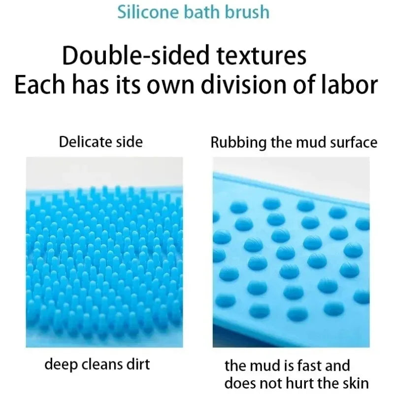 Silicone Back Scrubber - Exfoliating Massage Shower Belt