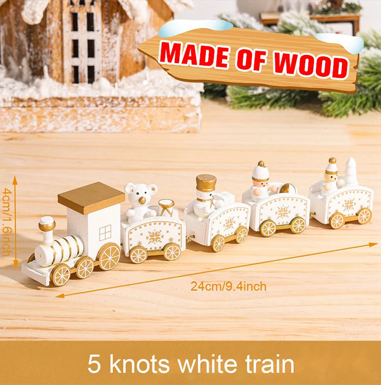 Christmas Train Decoration - Merry Xmas Ornament & Gift
