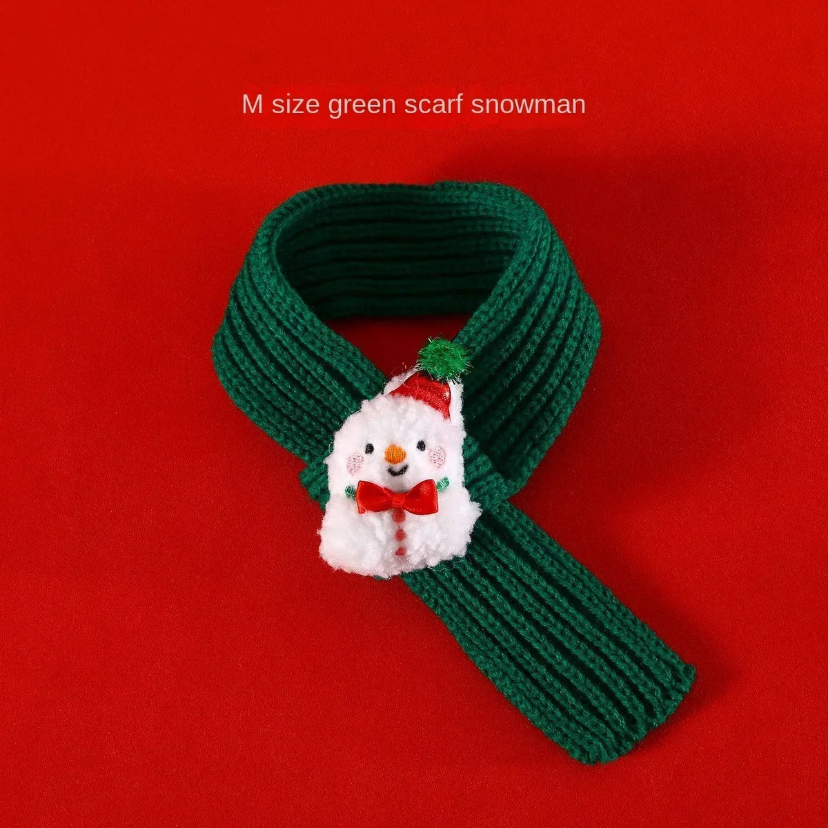 Pet Christmas Costume - Santa Hat & Knitted Scarf Set