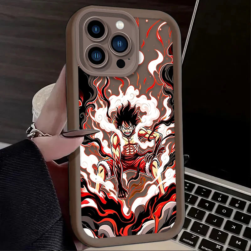 Luffy Gear 5 Phone Case - One Piece Art Print Soft Cover