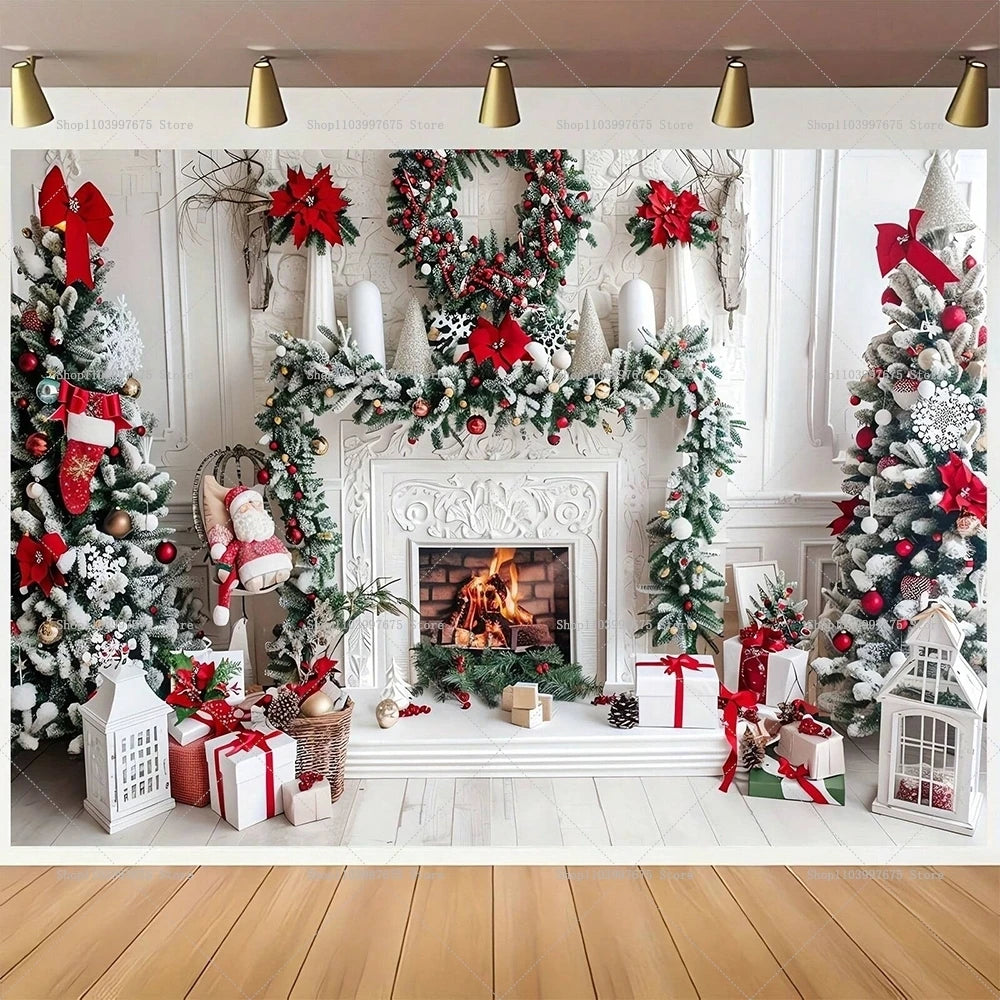 Christmas Photography Backdrops - Snowman Wonderland Decor
