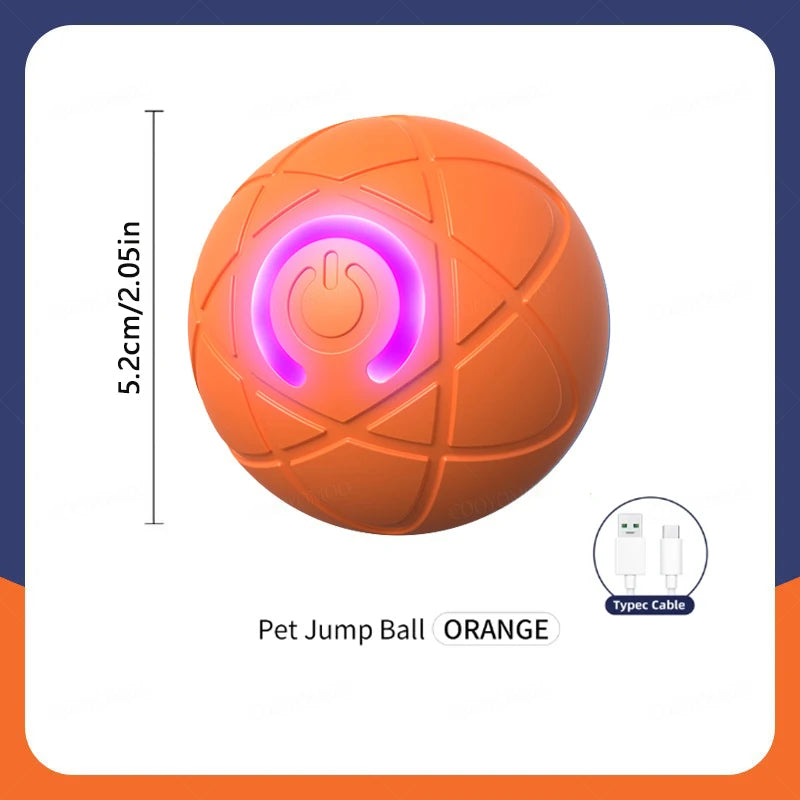 Interactive Dog Toy Ball - USB Automatic Moving Bouncing Toy
