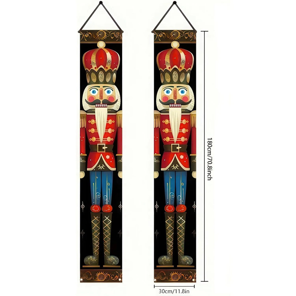 Christmas Door Decoration - Merry Christmas Banner Hanging Ornament