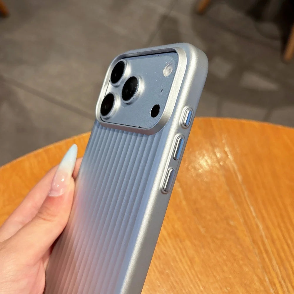 Luxury Phone Case - Slim Matte Luggage Striped Shockproof Cover