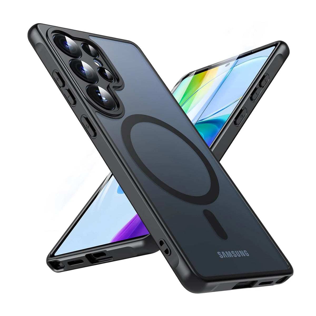 Samsung Galaxy Matte Case - Magsafe Charge Anti-Fingerprint Cover