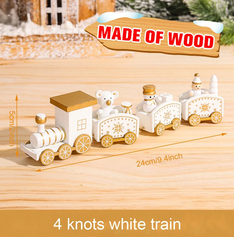 Christmas Train Decoration - Merry Xmas Ornament & Gift