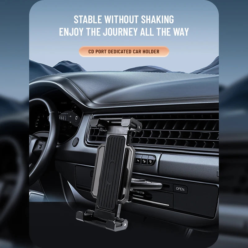 Car CD Slot Tablet Mount - Universal 4-13 Inch Holder