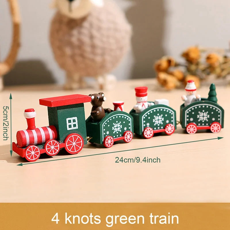 Christmas Train Decoration - Merry Xmas Ornament & Gift