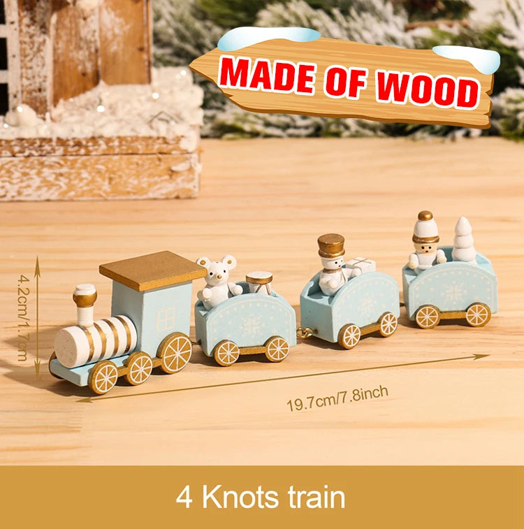 Christmas Train Decoration - Merry Xmas Ornament & Gift