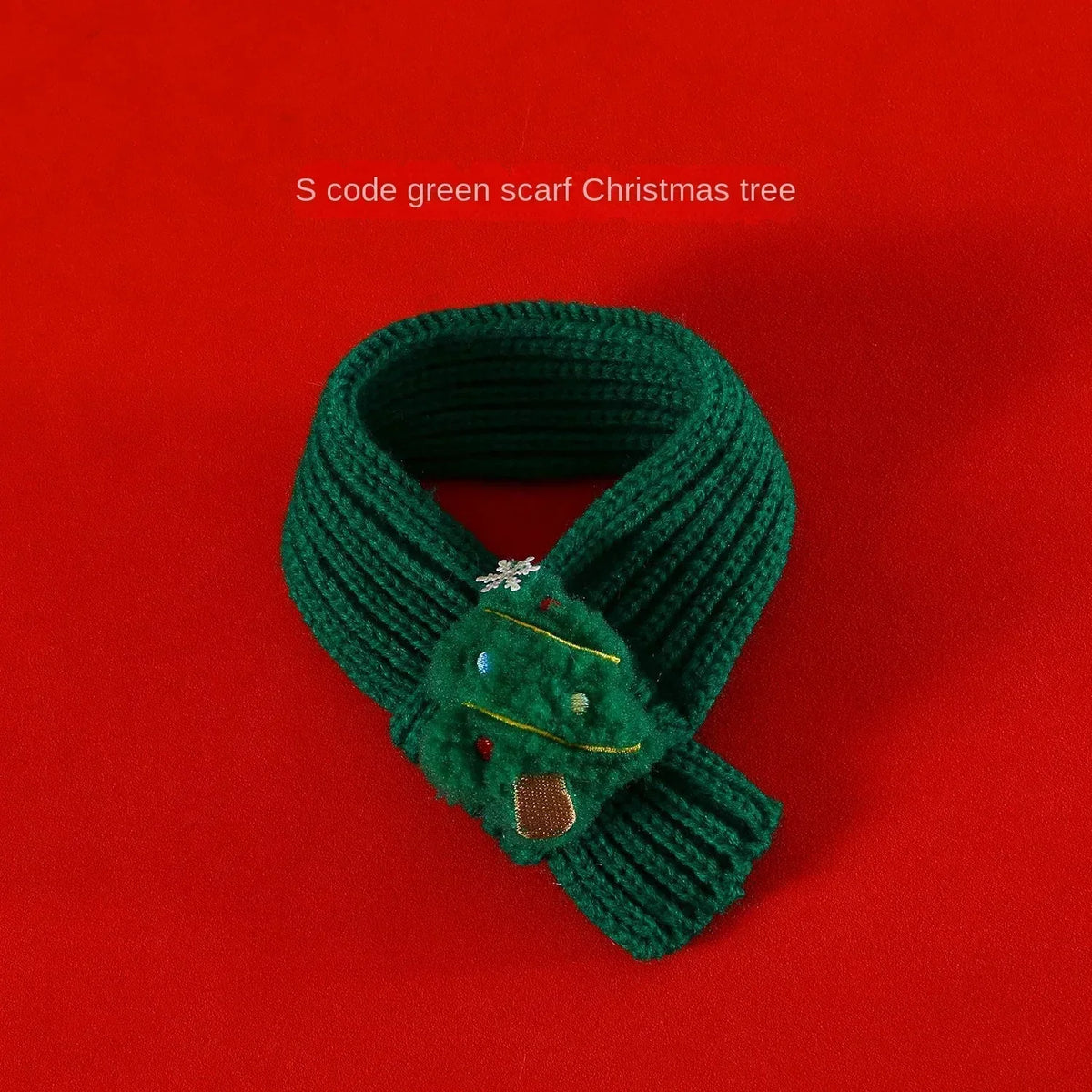 Pet Christmas Costume - Santa Hat & Knitted Scarf Set