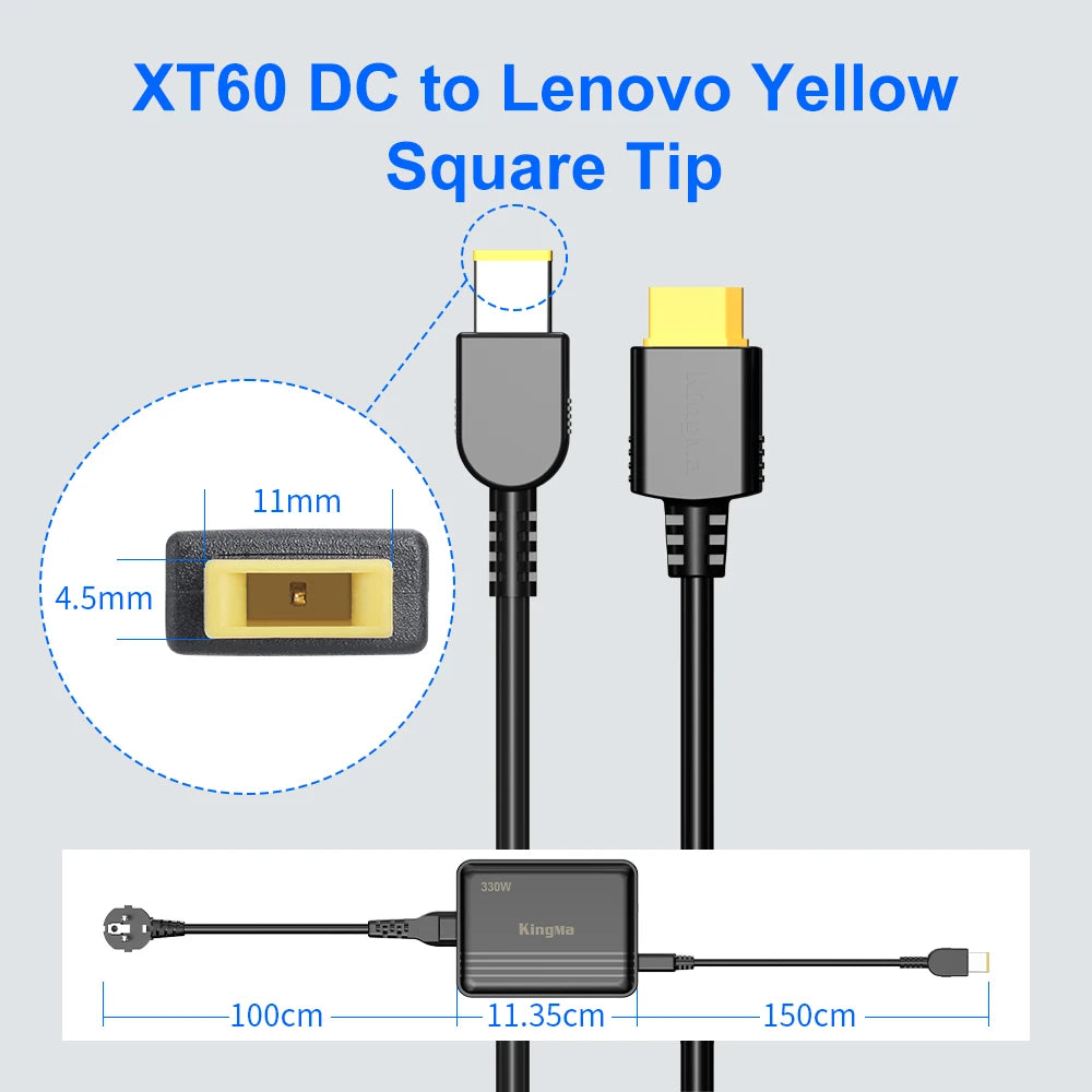 330W GaN Laptop Power Adapter - Lenovo Legion & ThinkPad Replacement