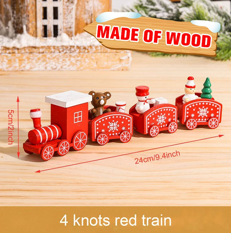Christmas Train Decoration - Merry Xmas Ornament & Gift