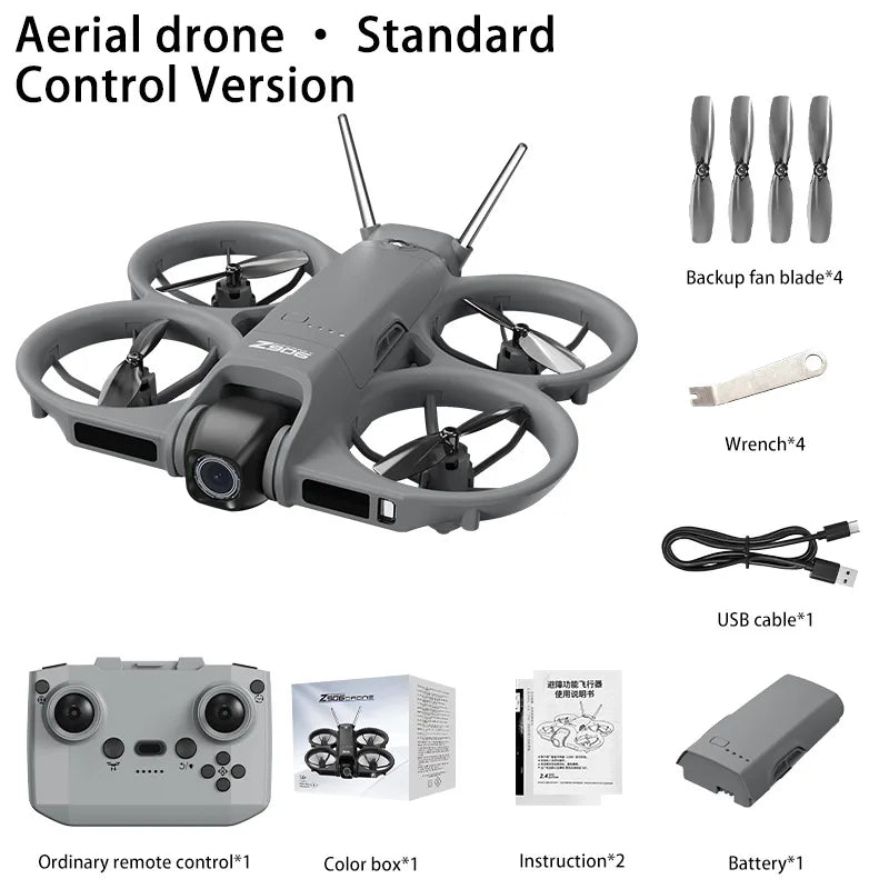 Mini FPV Drone - 4K Camera & 3-Side Obstacle Avoidance
