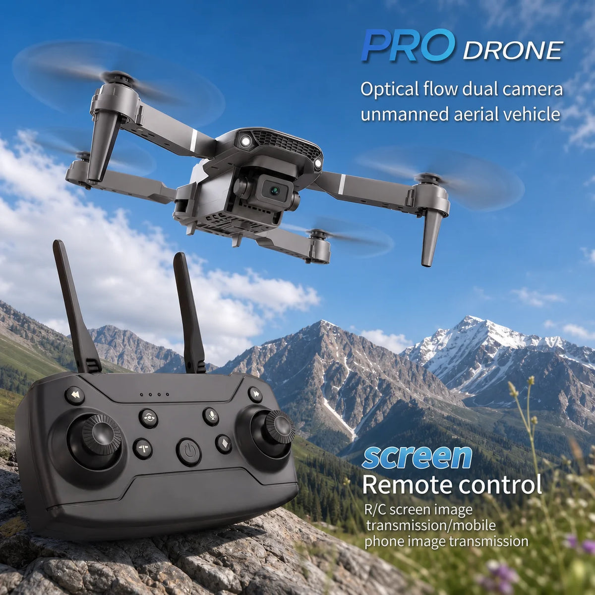 E88 PRO MAX Foldable Drone - 8K Dual Camera Quadcopter