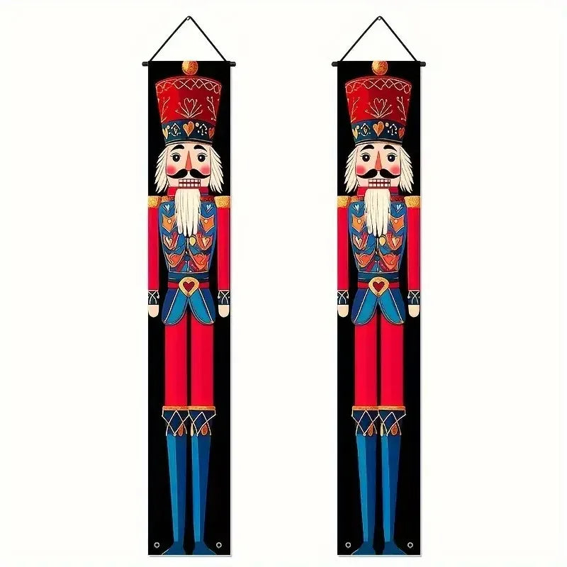 Christmas Door Decoration - Merry Christmas Banner Hanging Ornament