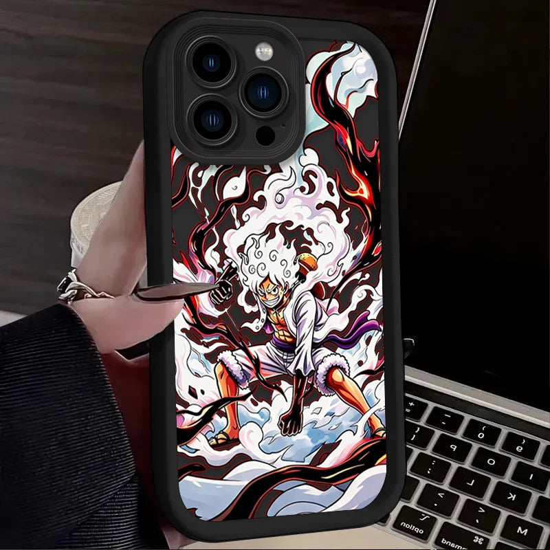 Luffy Gear 5 Phone Case - One Piece Art Print Soft Cover