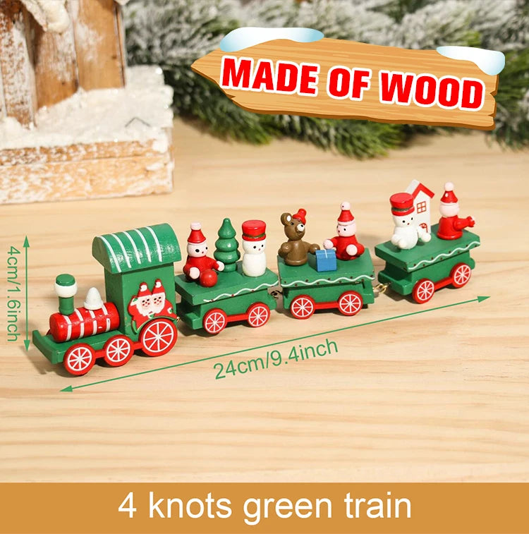 Christmas Train Decoration - Merry Xmas Ornament & Gift