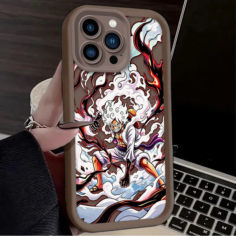 Luffy Gear 5 Phone Case - One Piece Art Print Soft Cover