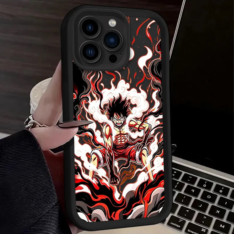 Luffy Gear 5 Phone Case - One Piece Art Print Soft Cover