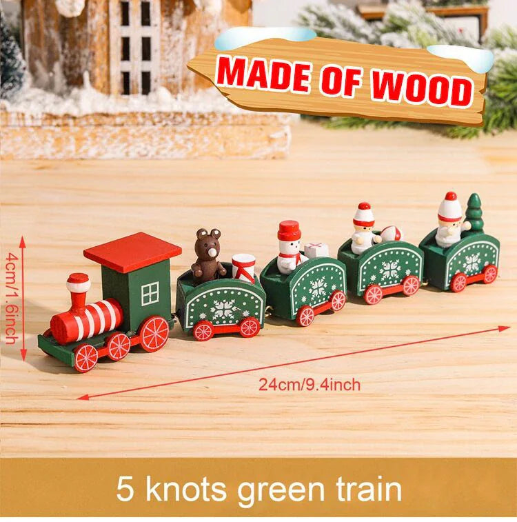 Christmas Train Decoration - Merry Xmas Ornament & Gift