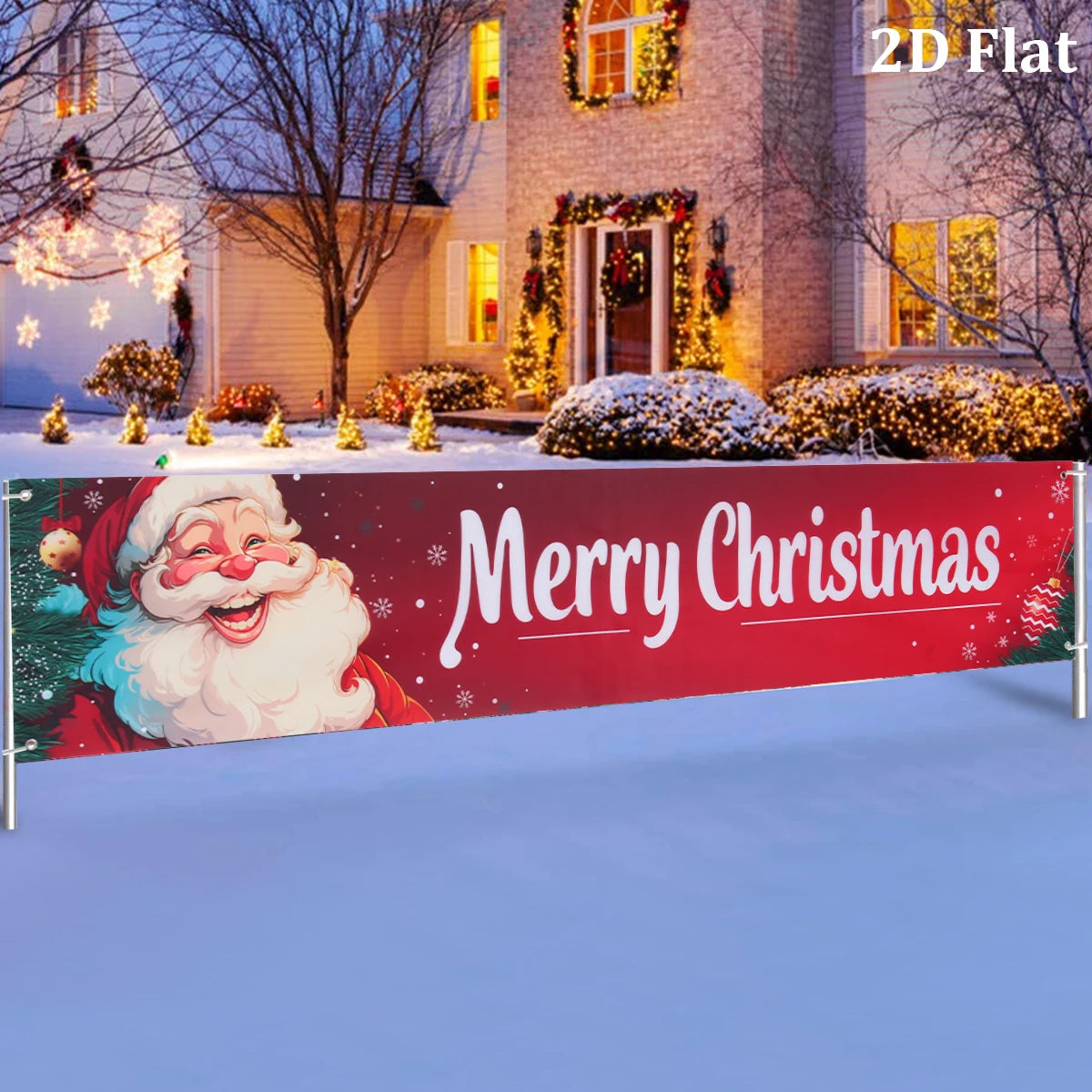 Christmas Outdoor Banner - Merry Christmas Decorations 2026