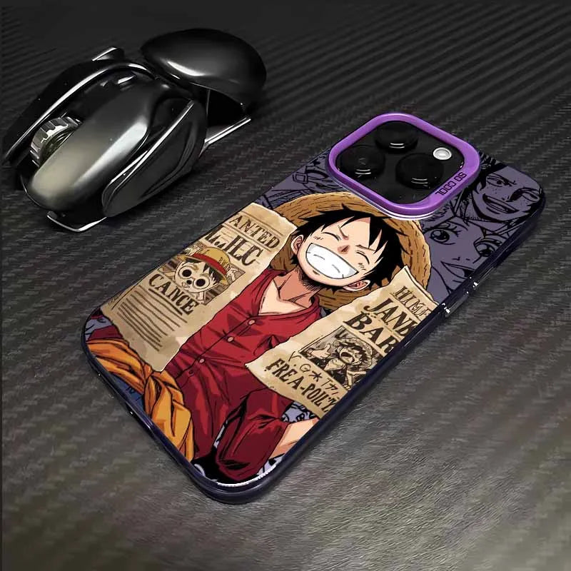 One Piece Phone Case - Luffy Wanted Notice Anti-Fall Cover