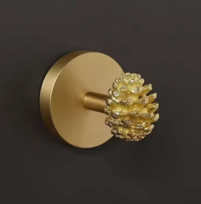 AeroBrass Botanical & Fauna Wall Mount | Solid Cast Brass Hook